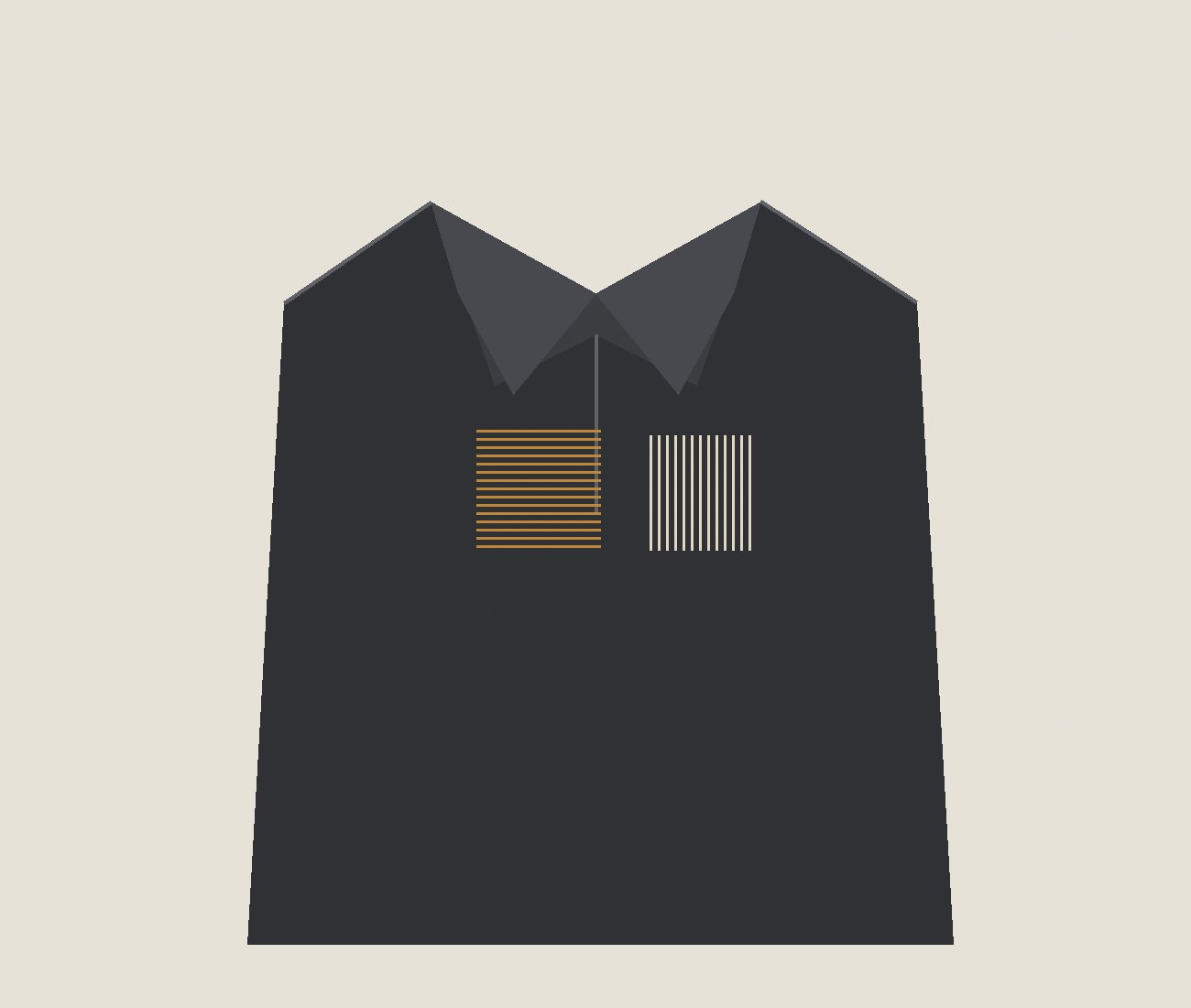 Embroidery detail on professional workwear